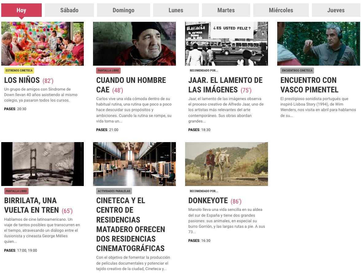 CinetecaMadrid's tweet photo. 🌻 Hoy, Los Niños en #Estreno. Cuando un hombre cae y Birriliata, una vuelta en tren en #pantallaLibre. Jaar el lamento de las imágenes en #RecomendadoPor y último pase de Donkeyote. ¿Sin planes? vente al cine #FelizViernes 🤓👇 https://t.co/plxyanAxeY
