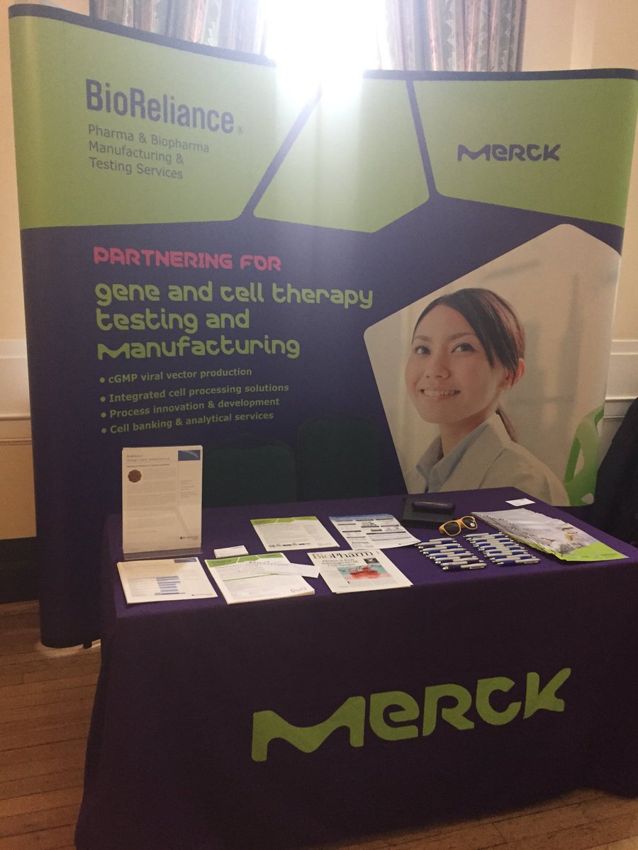 LivingstonSM's tweet photo. Looking forward to the great talks @#bsgct2018. Come and see us at Merck to talk about what’s new in BioReliance gene therapy manufacturing and testing https://t.co/DED4dl7D9M