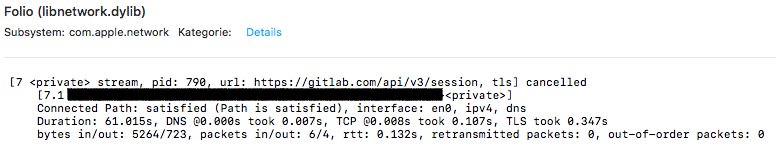 binaryspade's tweet photo. @FolioForMac According to Konsole #logs Folio 2.0 (56) tries to access the obsolete #gitlab api v3. Since Gitlab 9.5 current api is at v4. As of April, 28th we are at version 10.4. ^^ Do you consider to adjust the URI in the foreseeable future? https://t.co/APvdmYVXEy