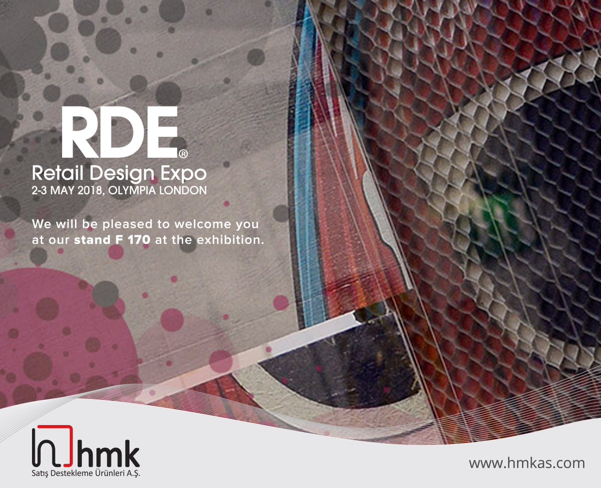 HMK is in Retail Design Expo
We will be pleased to welcome you at our stand F 170 at the exhibition.
hmkas.com