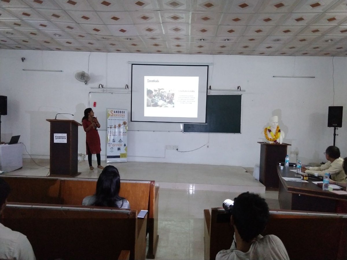 SandboxSamvidha's tweet photo. Sanatkada helps connect small artisans with market to get better price for their products.
#Pitchyouridea #Varanasi #DFindia #Changemakers #Marketreach #Artisans https://t.co/nnTs6gfJP9