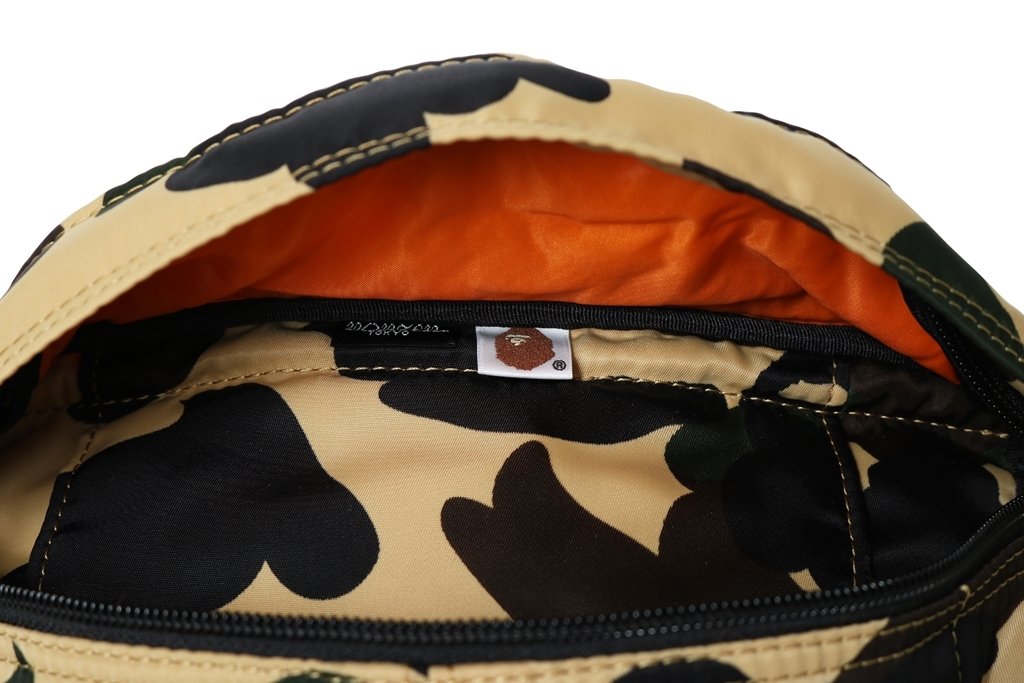 BAPE x Porter 1st Camo Waist Bag (SS18) Yellow Men's - US 【BAPE X