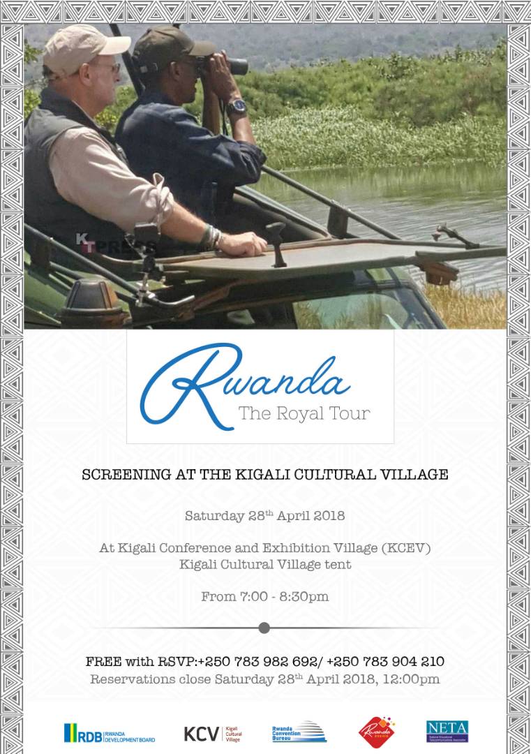 visitrwanda_now's tweet image. #Rwot please remember to RSVP for the #RwandaRoyalTour screening at #KCEV before Saturday 28th April!
Refer to the flyer below 👇
