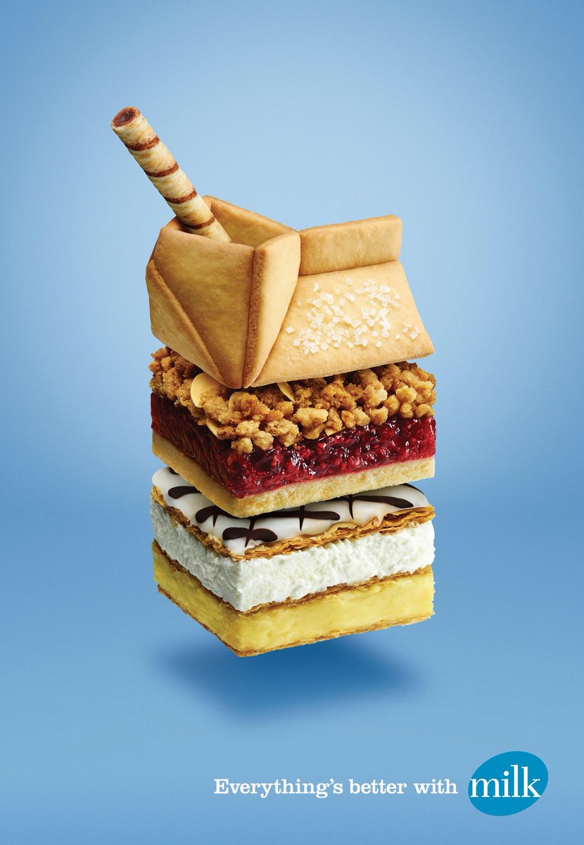 addictivedergi's tweet photo. Süt ile her şey daha iyi
#creative #advertising #ad #marketing #reklamcılık #pazarlama #addicitive https://t.co/0rf2yYqqSL