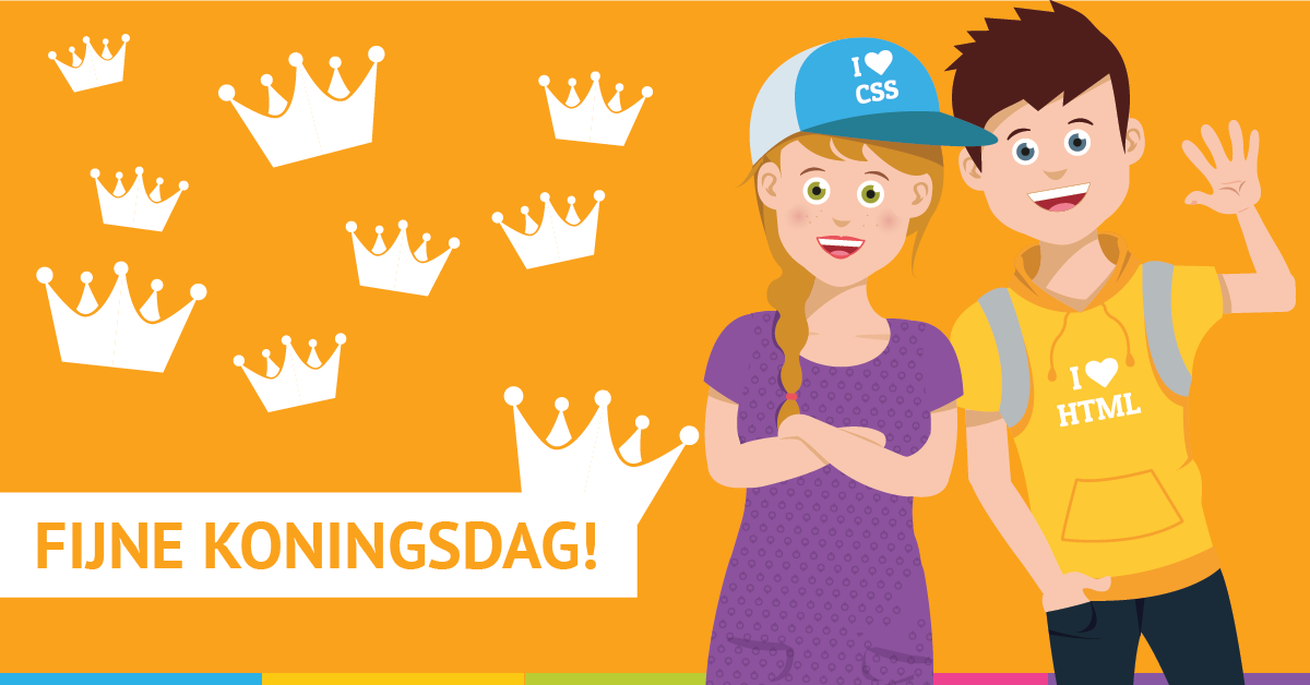 codeqube's tweet image. Het is koningsdag, geniet van deze gezellig dag 👑  ! #koningsdag #feest #gezellig