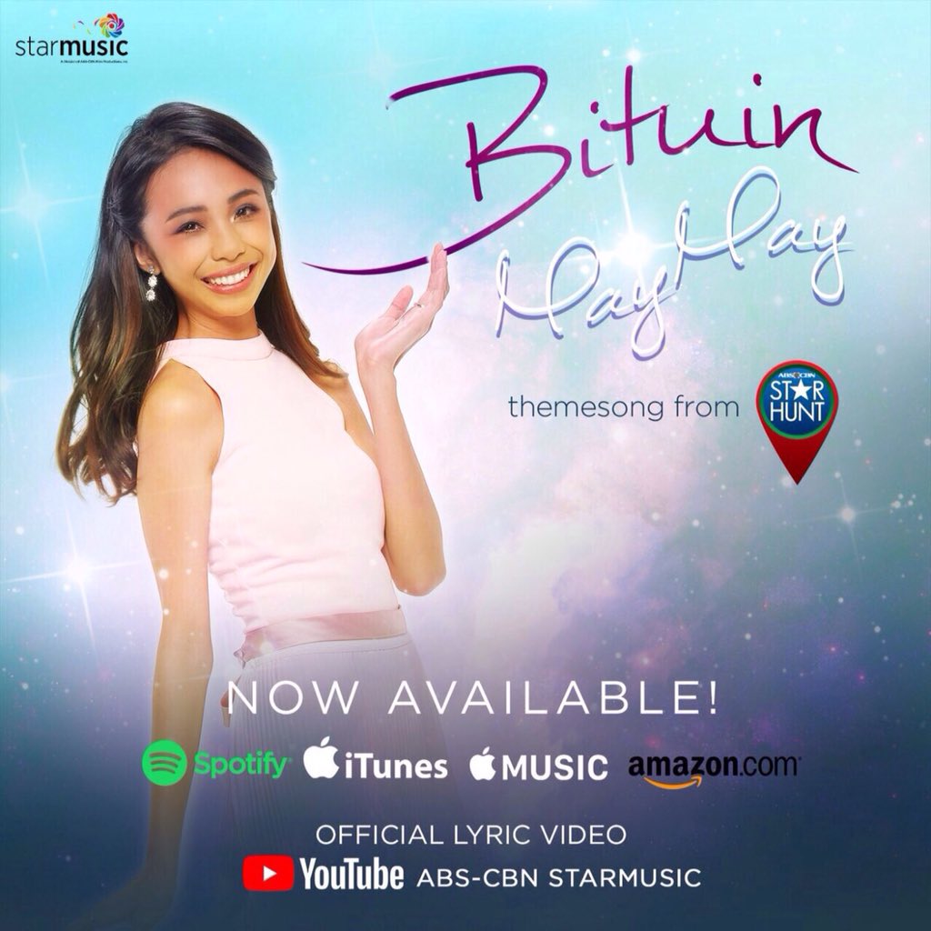 StarMusicPH's tweet photo. "Bituin" by Maymay Entrata available now in digital stores worldwide! Listen now! ⭐️ #MaymayBituin

Spotify: https://t.co/2Jvetv9CSG
iTunes: https://t.co/CqVf3Sp9P4
YouTube: https://t.co/u9rVHg3mF2 https://t.co/RcpuzhMogH