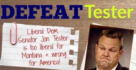 Trump warns pig Jon Tester - he know's things about his past too