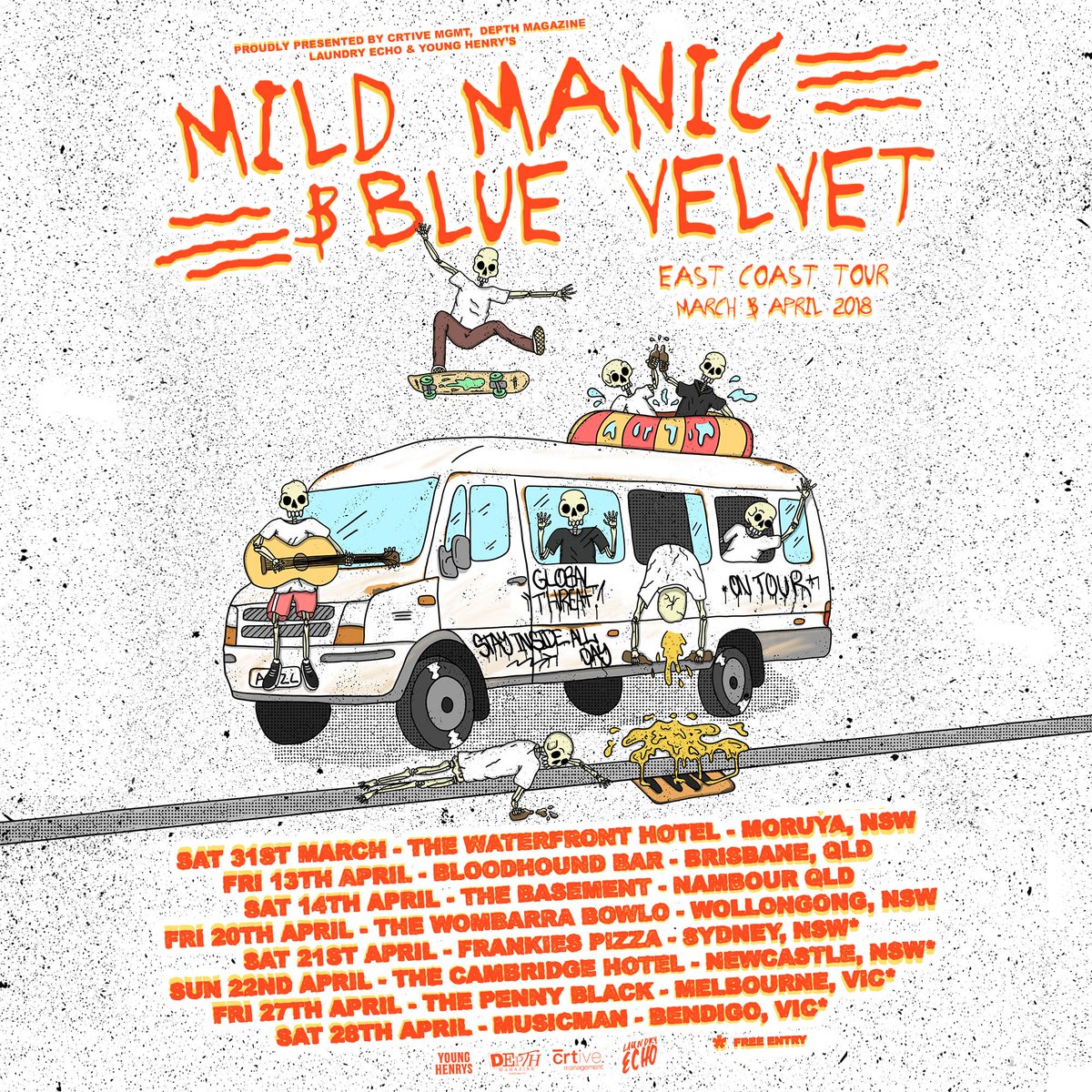 Who's coming out to Penny Black tonight for the Mild Manic and Blue Velvet show?