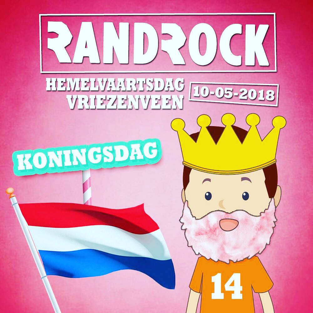 _Randrock's tweet photo. Op deze nationale feestdag waarop wij allemaal de verjaardag van onze koning 🇱🇺️ vieren, vieren wij ook de 14e birthday van ons kerstkind 🎈. Kom jij er een biertje 🍺 of wijntje 🍷 op drinken tijdens de MDZK Koningsdag #randrock #bijnasweet16 #festival #levedekoning https://t.co/Jp7UAwuTgO