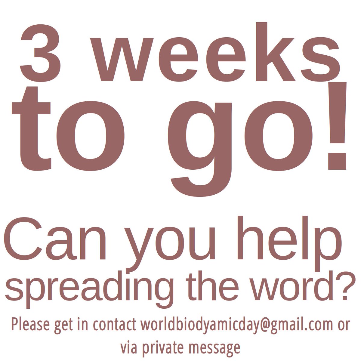 BiodynamicDay's tweet image. There are still places in africa, asia, india that needs to learn about the World Biodynamic Day. Please help spreading the world on social media and email. 
#worldbiodynamicday #biodynamic #biodynamicfarming #rudolfsteiner #waldorf #anthroposophy