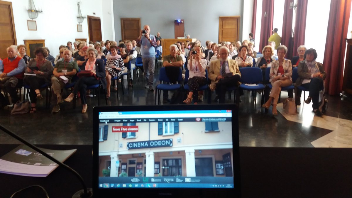 saraculh's tweet photo. And we're off! First @cinema_memories CineRicordi event kicking off this morning with a full house of UNITRE members from around the country. https://t.co/qiMxxR8ymt