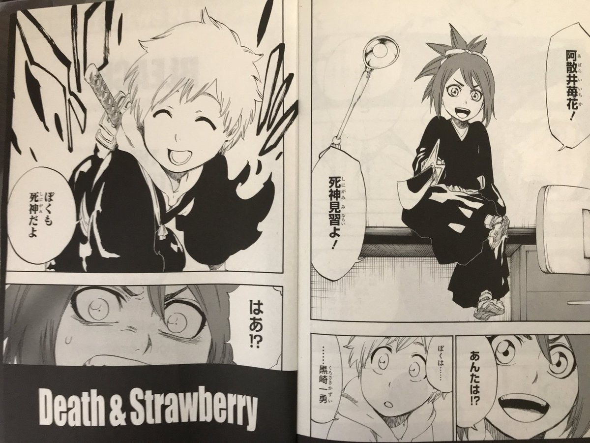 あっぷるぱい V Twitter あー W 全部見てもうたー 阿散井苺花髪型恋次に目元ルキアにすごい似てるなぁ笑笑一勇に関しては目が織姫で髪型が一護だなぁ斬魄刀は完全天鎖斬月だけど 続編期待