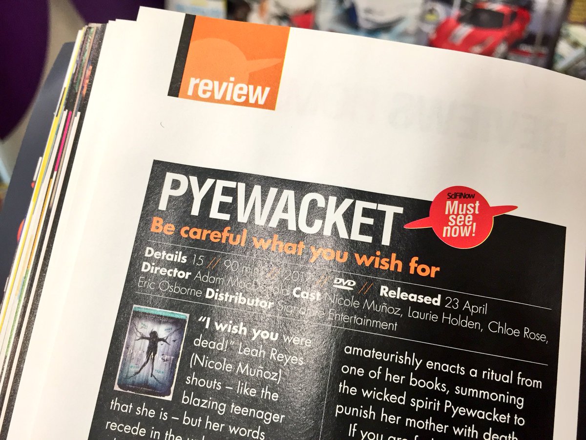TerrifierFilm's tweet image. #FridayReads - Hanging out on the pages of @SciFiNow with fellow @FrightFest selections #ColdSkin &amp;amp; #Pyewacket.

Bon anniversaire, @XavierGens!