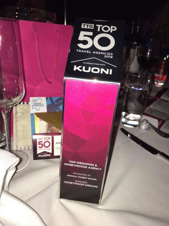 honeymoon_dream's tweet image. It sure is Friday! We are thrilled to have won the 'Top Weddings and Honeymoon Agency' award for the second year running at the @TTGMedia #TTGTop50! Well done team 🍾🎉🏆