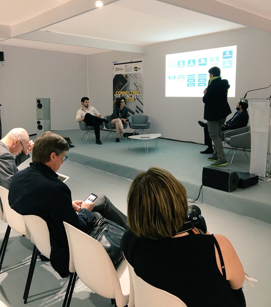 WOCEurope's tweet photo. Avec le béton connecté, les actions décidées en réunion de chantier sont immédiatement disponible sur le chantier. 

#WOCEurope https://t.co/QlPsG03y0u