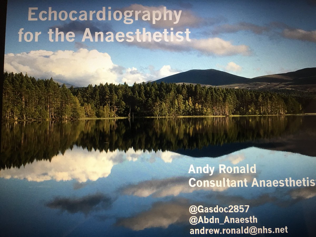 gasdoc2857's tweet photo. Talking to #ssaspring18 about #echo for the anaesthetist this am @AnaesthesiaScot @Abdn_Anaesth https://t.co/pvahdpBY6i