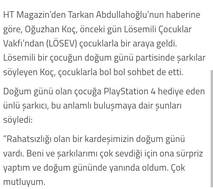 Oğuzhan Koç || Haber
'Oğuzhan Koç'tan anlamlı sürpriz'