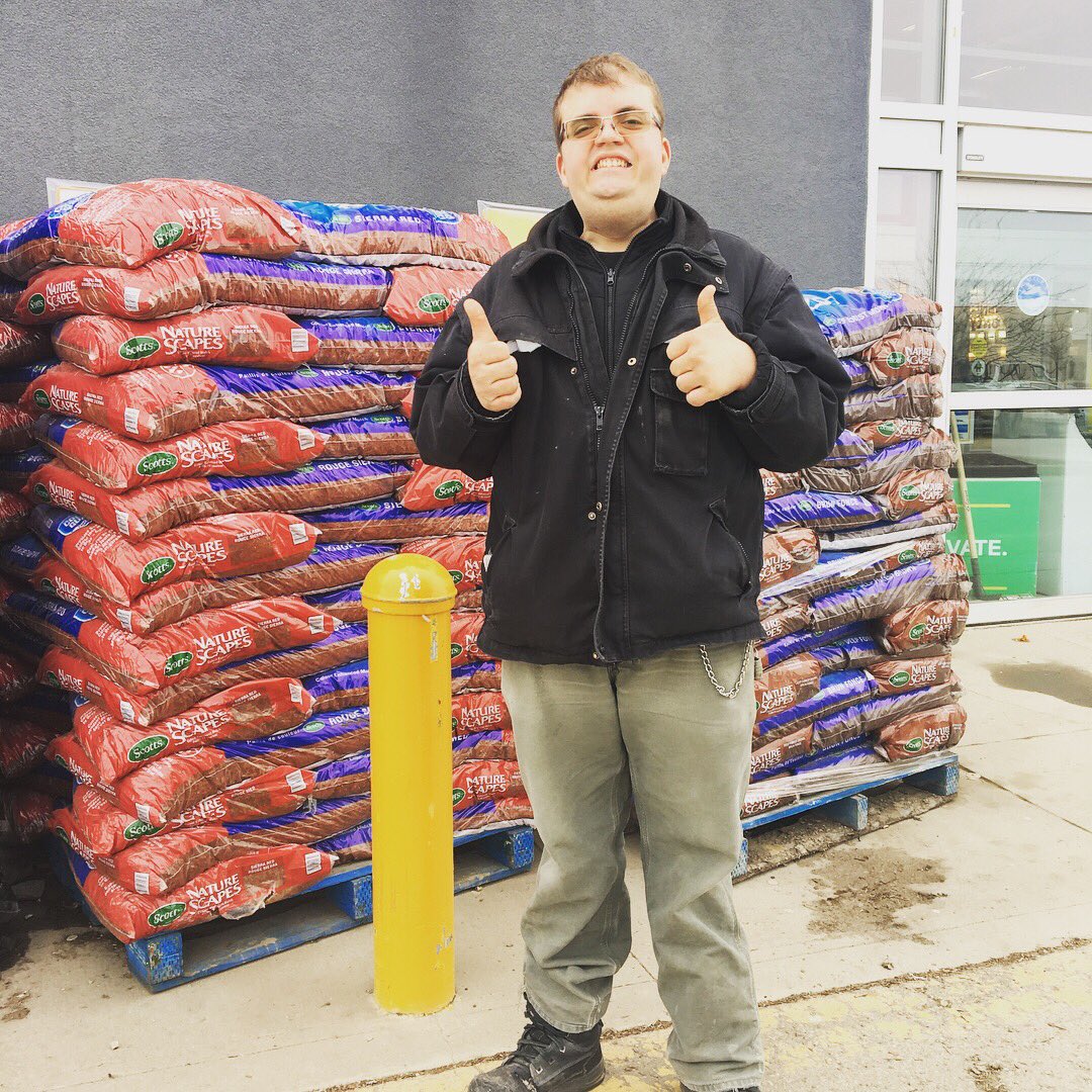 SaskAbilities_'s tweet photo. Congratulations to Stefan who starts his new position @Lowes_Canada next week as a seasonal Associate! #SeeTheAbility #PartnersinEmployment https://t.co/gyNy4RF97E