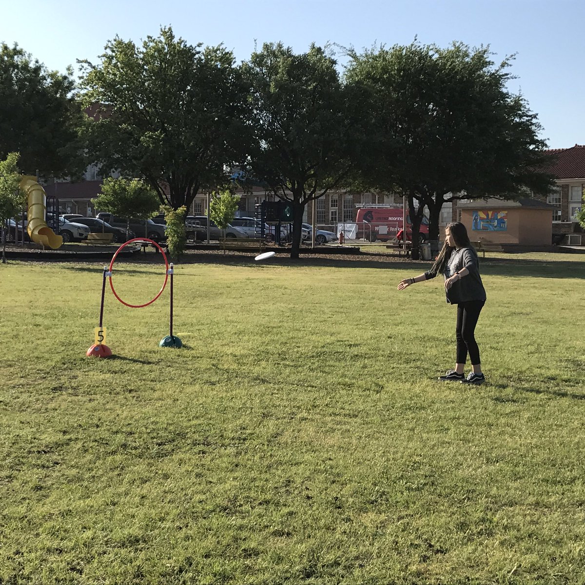 Disc golf <a href="/AliceCarlsonALC/">AliceCarlsonALC</a> Having fun, getting exercise, &amp; enjoying the sunshine! #healthyfin