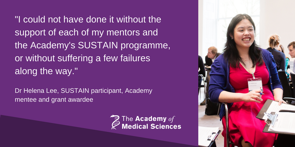acmedsci's tweet photo. .@HelenaLeeEye, #SUSTAIN participant, Academy #Mentee and Starter Grant holder has written a beautifully honest blog which is now live on @nature_jobs https://t.co/k6TeF86dHH https://t.co/4kv6WHpzib