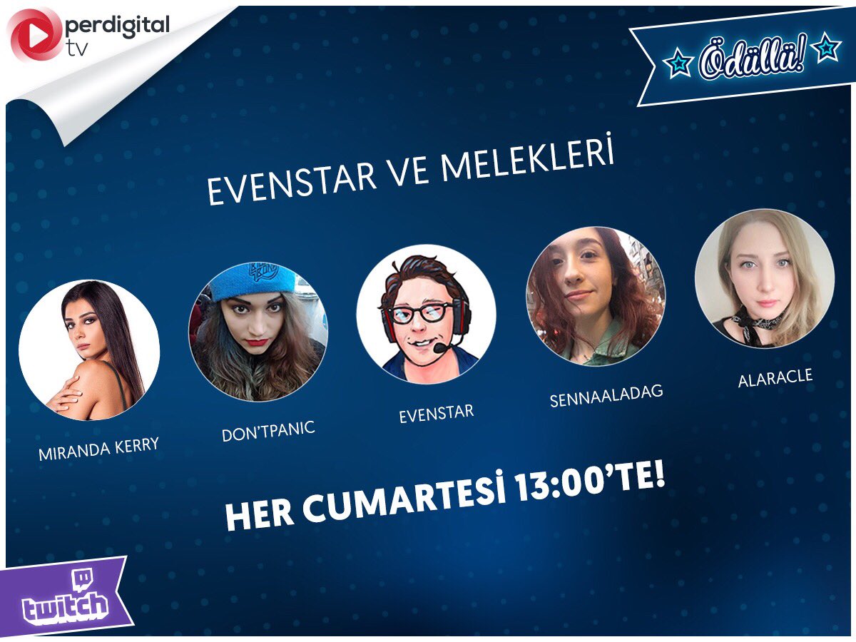 perdigital_'s tweet photo. 🎯#Perdigital Bonus hediyeli Evenstar ve Melekleri'nin yayını 28 Nisan Cumartesi 13:00'te https://t.co/QuUSW2lVBX! @DenizEvenstar @kubraacamlibel @sennaaladag @Alaracle #EvenstarveMelekleri🙋🏻♂️😇 https://t.co/9LOSiaJZol