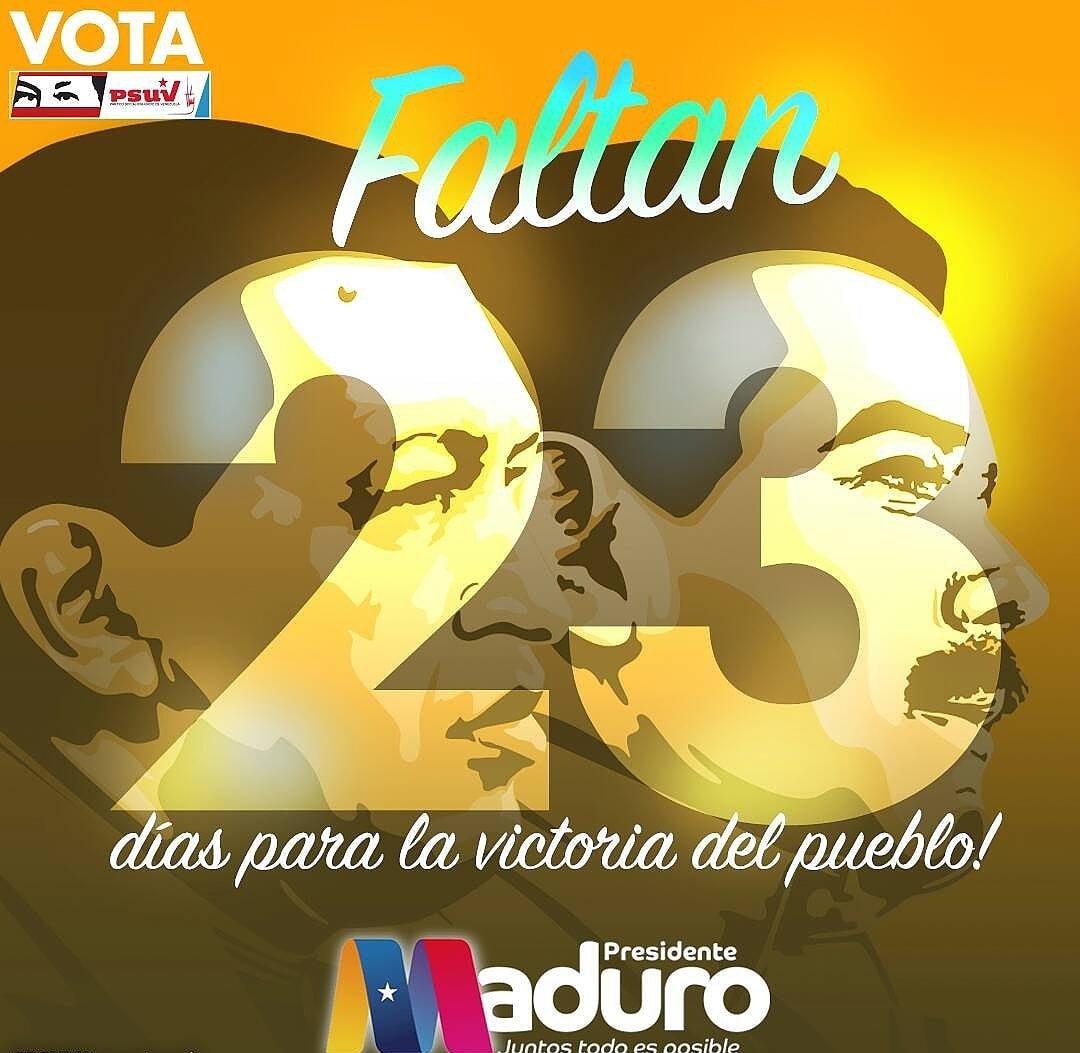 Pilyn321's tweet photo. #27Abr || Por un mejor mañana Vamos #TodosConMaduro en 23 días ratificamos al Protector de Nuestra Patria @NicolasMaduro #ExpoVenezuelaPotencia2018 @dcabellor @otaizacastillo @VamosConTania @DPresidencia @RebecaMadriz @ANC_ve @RMolinaANC @dariovivaspsuv @MinMujer @RNVinformativa https://t.co/AHXguTSff4