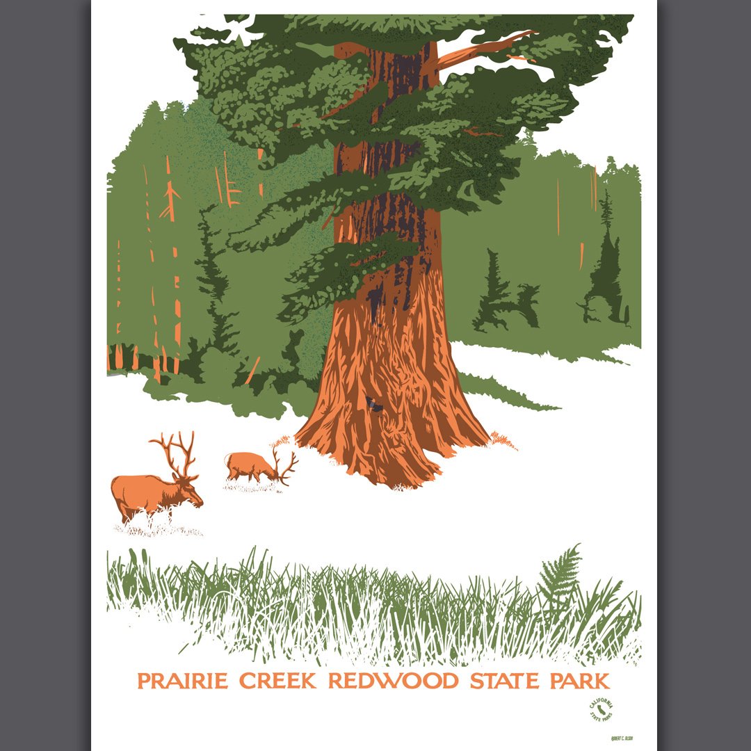 yourgreatpark's tweet image. There are only a few weeks left to visit the "Golden Parks: Huell Howser" exhibit at the Great Park Gallery. Original prints by artist Robert Olson and photography by Josh McNair capture the beauty of the California parks that Huell Howser documented throughout his career. #ocgp