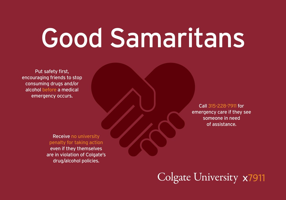 COLGATESPW's tweet photo. Colgate students take care of each other, especially during SPW!! https://t.co/ctOjdAFeUB