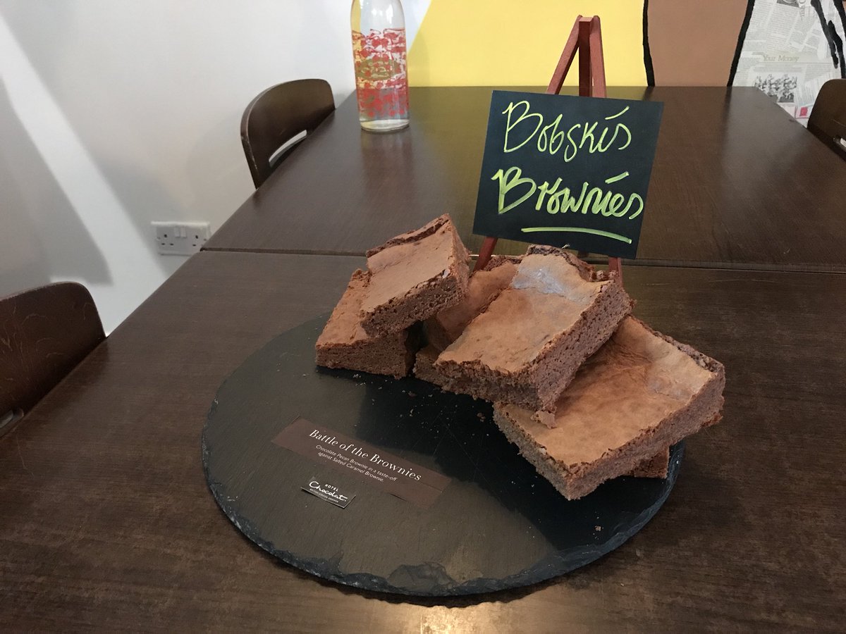 Bloc party: <a href="/HotelChocolat/">Hotel Chocolat</a> meets <a href="/sealofsmack/">Bobski's</a> brownies.

Battle of the Brownies slab in another brownie? Why yes!
