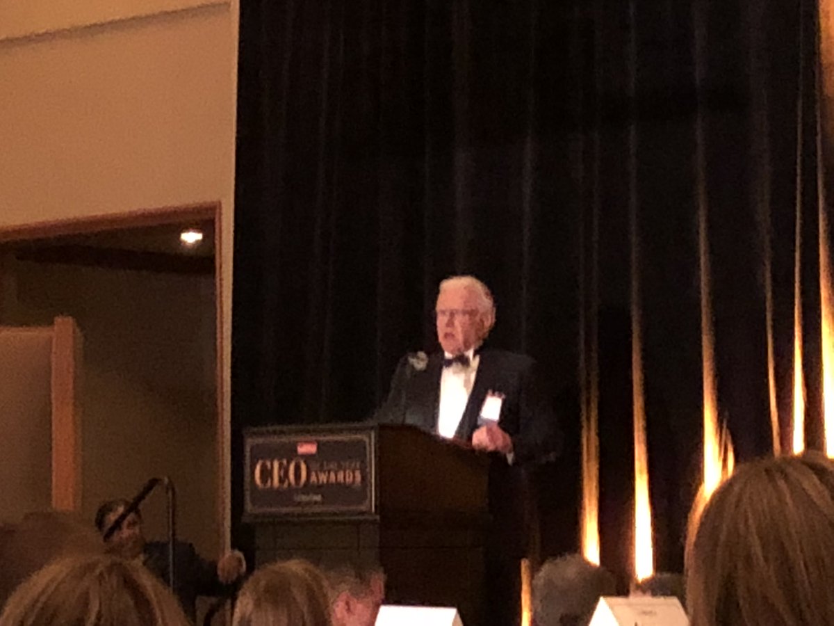 CBHPW's tweet photo. Last night we had the honor of celebrating our Founder and Chairman, Don Walston, winning the @TriangleBIZJrnl CEO of the Year Award! We are so lucky to have you as our trusted leader. Thank you for all that you do, Don! #TriBizCEO https://t.co/fhiTm4snhB