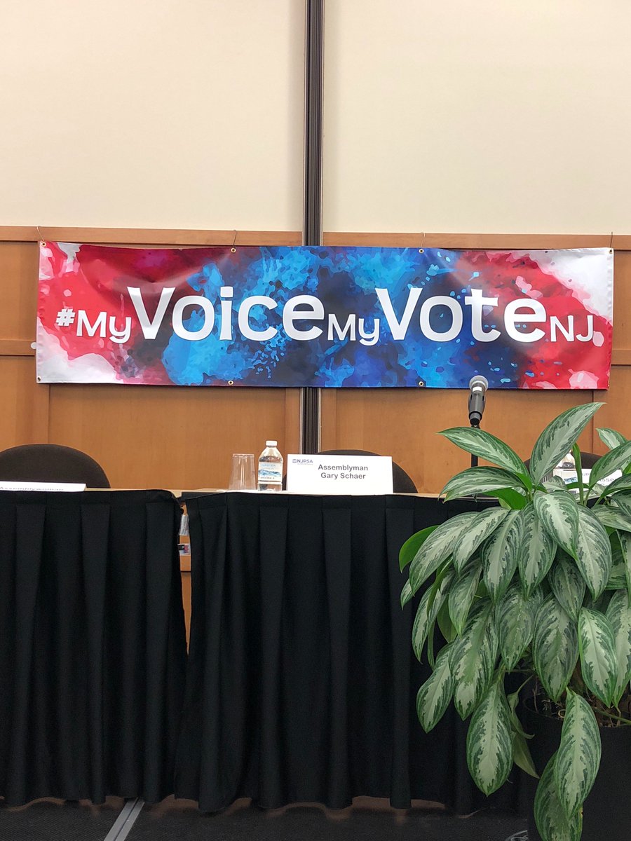 @ NJPSA #NJPSALEGCONF Executive Director Pat Wright discussing the MyVoiceMy VoteNJ movement at the conference.