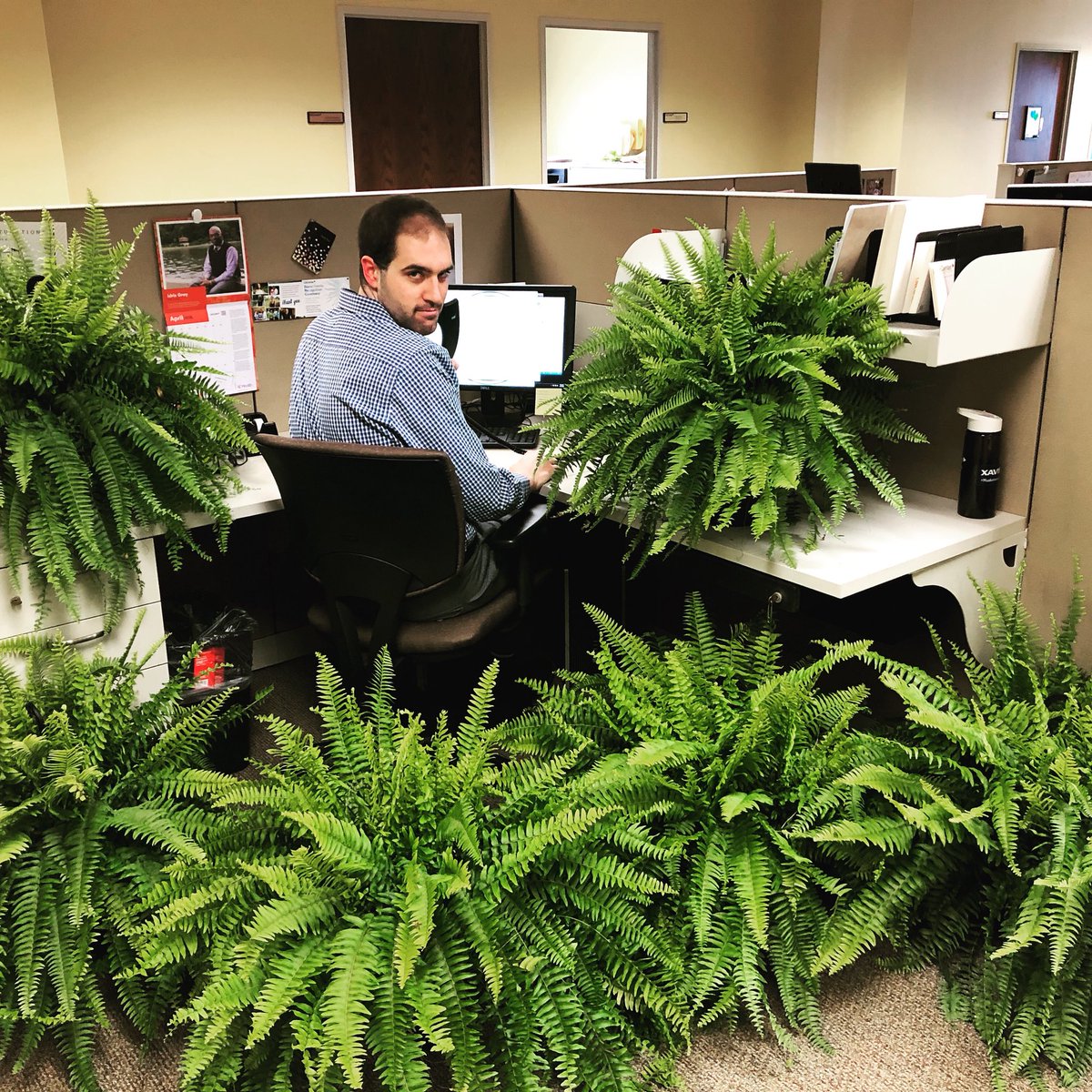 NetworkForHope_'s tweet image. Our intern, Dustin, is not amused. 
#betweentwoferns #internproblems #donatelife