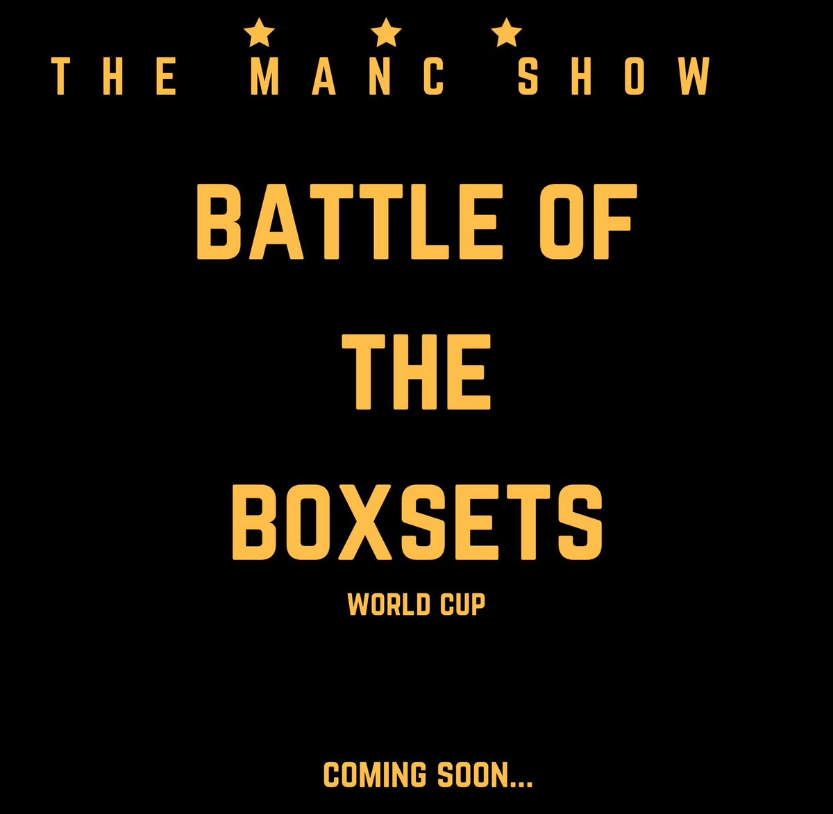 TheMancShow's tweet photo. Check out our instagram and Facebook page for #battleoftheboxsets World Cup tournament...@TheMancShow #tvshow #tvboxsets #themancshow https://t.co/MET2LXLHQx