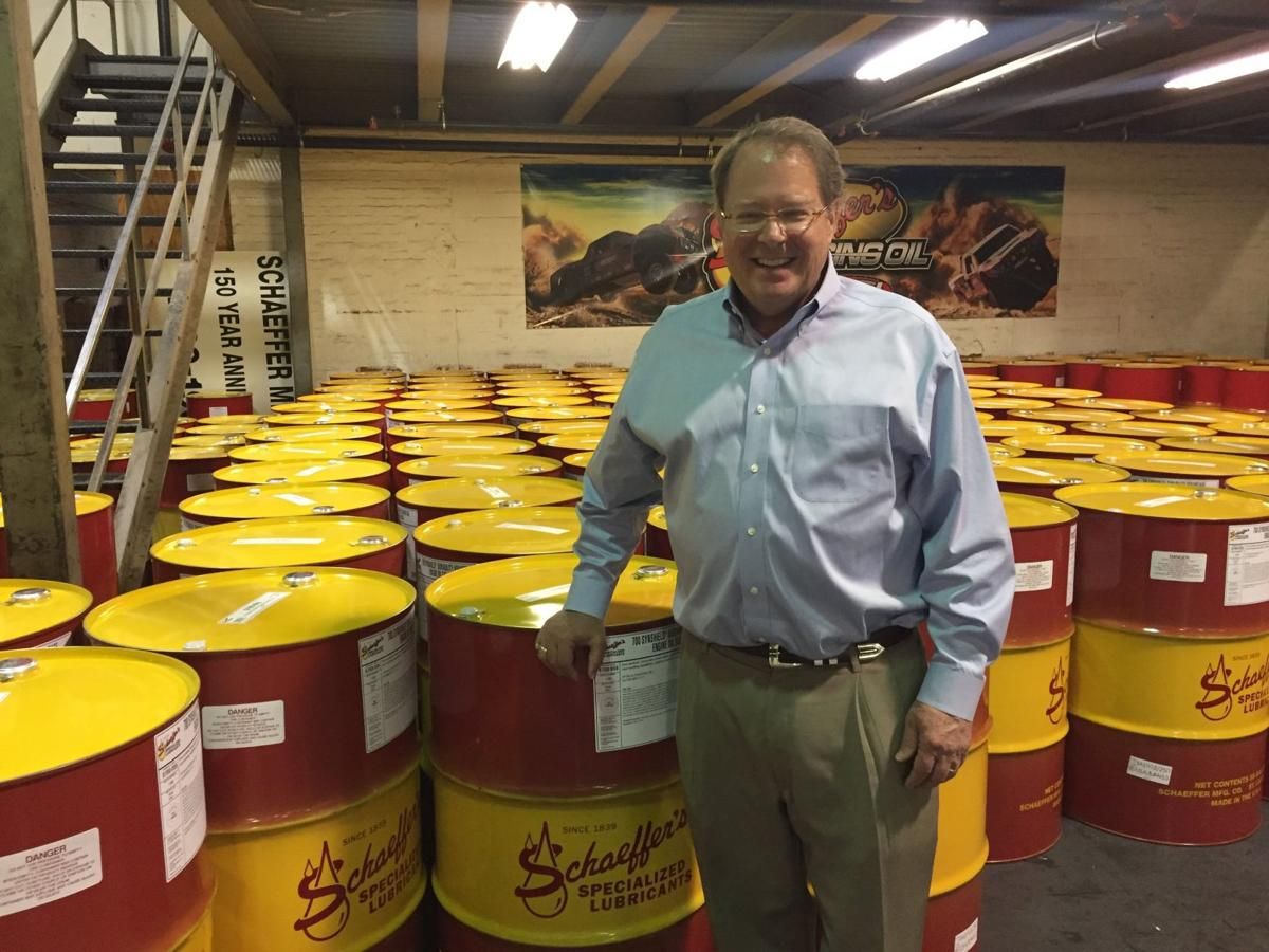 Weatherbird's tweet photo. via @valeriehahn #stlstuff: Oldest company in St. Louis, Schaeffer Manufacturing (@SchaefferOil ) endures not-always-smooth history https://t.co/crszrEm7Ps https://t.co/pdGK8QsP1r