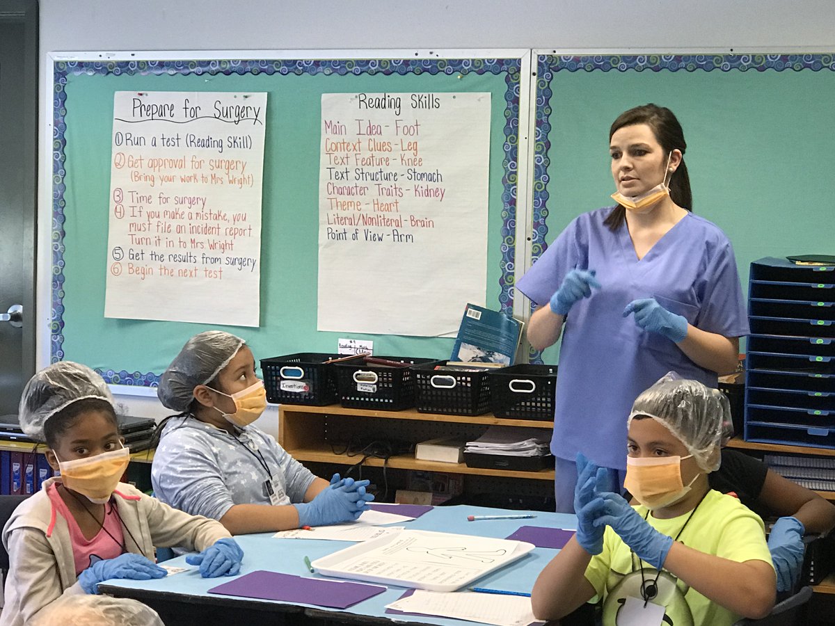 Our 4th grade classrooms are #literacy operating rooms today!!  #studentengagement at it’s best!!  #makinglearningfun #areaoneawesome #WeAreJCPS @Area1JCPS <a href="/JCPSKY/">JCPS</a> <a href="/kids_inspire/">Carmen Coleman</a> <a href="/JCPSSuper/">Dr. Brian Yearwood</a> <a href="/JCPSELA/">Elementary ELA</a>