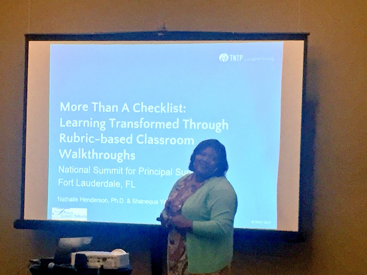 DaraJonesWilson's tweet photo. @TNTP Shanequa Yates and @DrNHenderson presenting now at National Principal Supervisor Summit about the great work happening in @FultonCoSchools around instructional look fors and coaching. #sharingbestpractices #leadershipmatters #partnersinthework https://t.co/4NaJyLiB4g