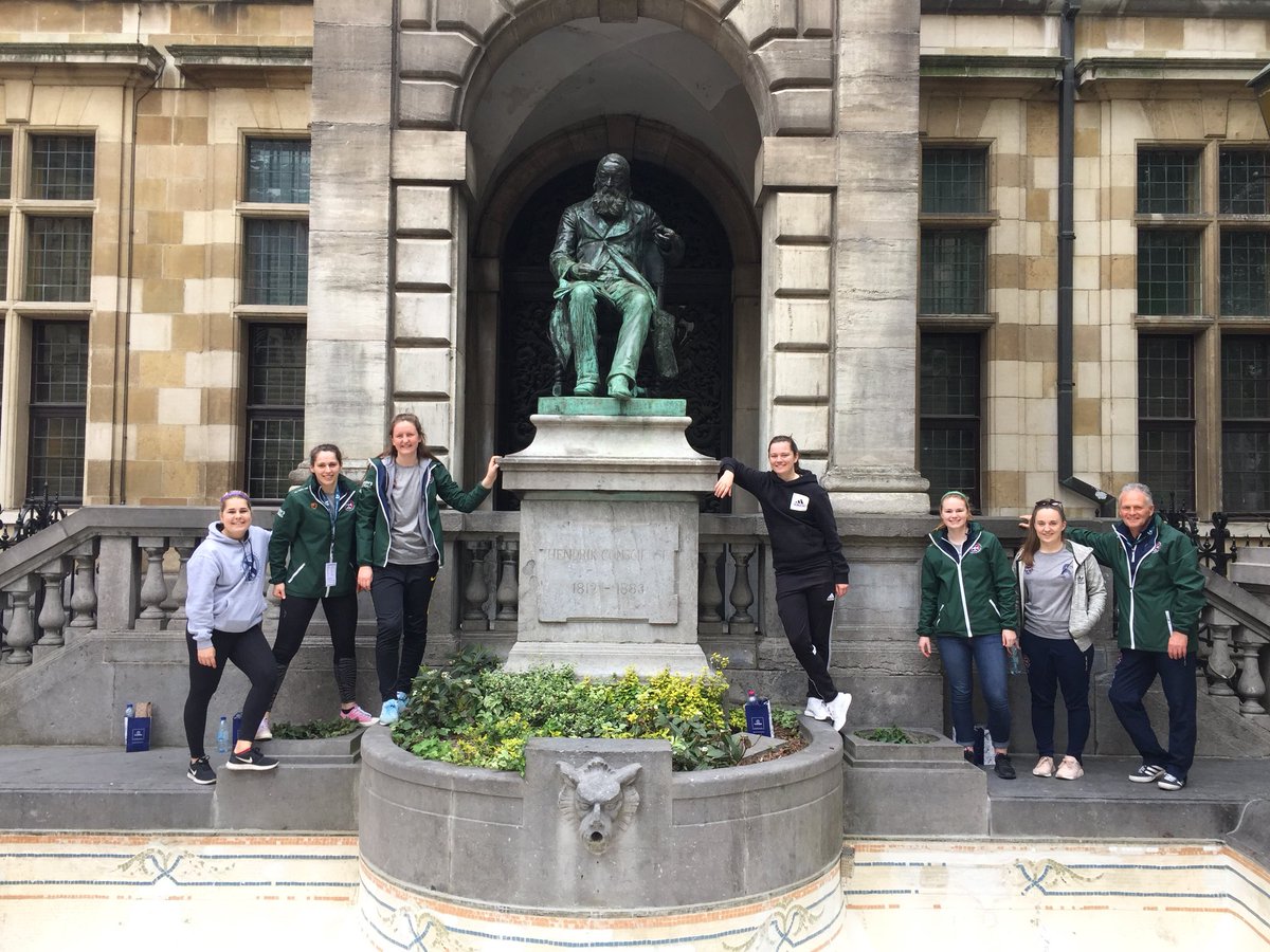 EUWfutsal's tweet photo. The beautiful Belgian sunshine came out for a spot of sightseeing this morning. We’re now back at the venue for our final, with kick off in just over an hour at 5:30pm (4:30pm BST). Turn your notifications on for some live updates of the game! #EUWAFC https://t.co/K0eVbuysKc