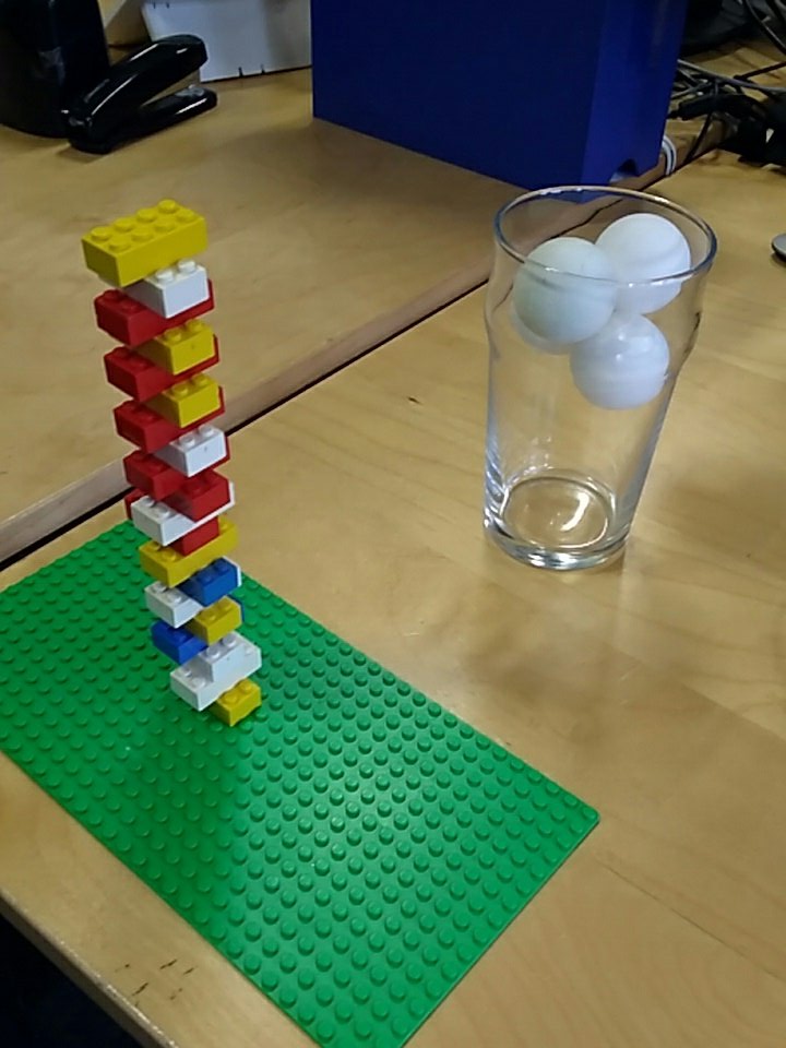 Great fun this afternoon at <a href="/braunstone_cps/">BraunstoneCPS</a> with little more than some Lego, ping-pong balls and some loo rolls. Attempting to beat some world records. For more ideas on how to keep kids amused when it's raining outside go to leicester.moveitboom.co.uk <a href="/HealthyTogethr/">Healthy Together</a>