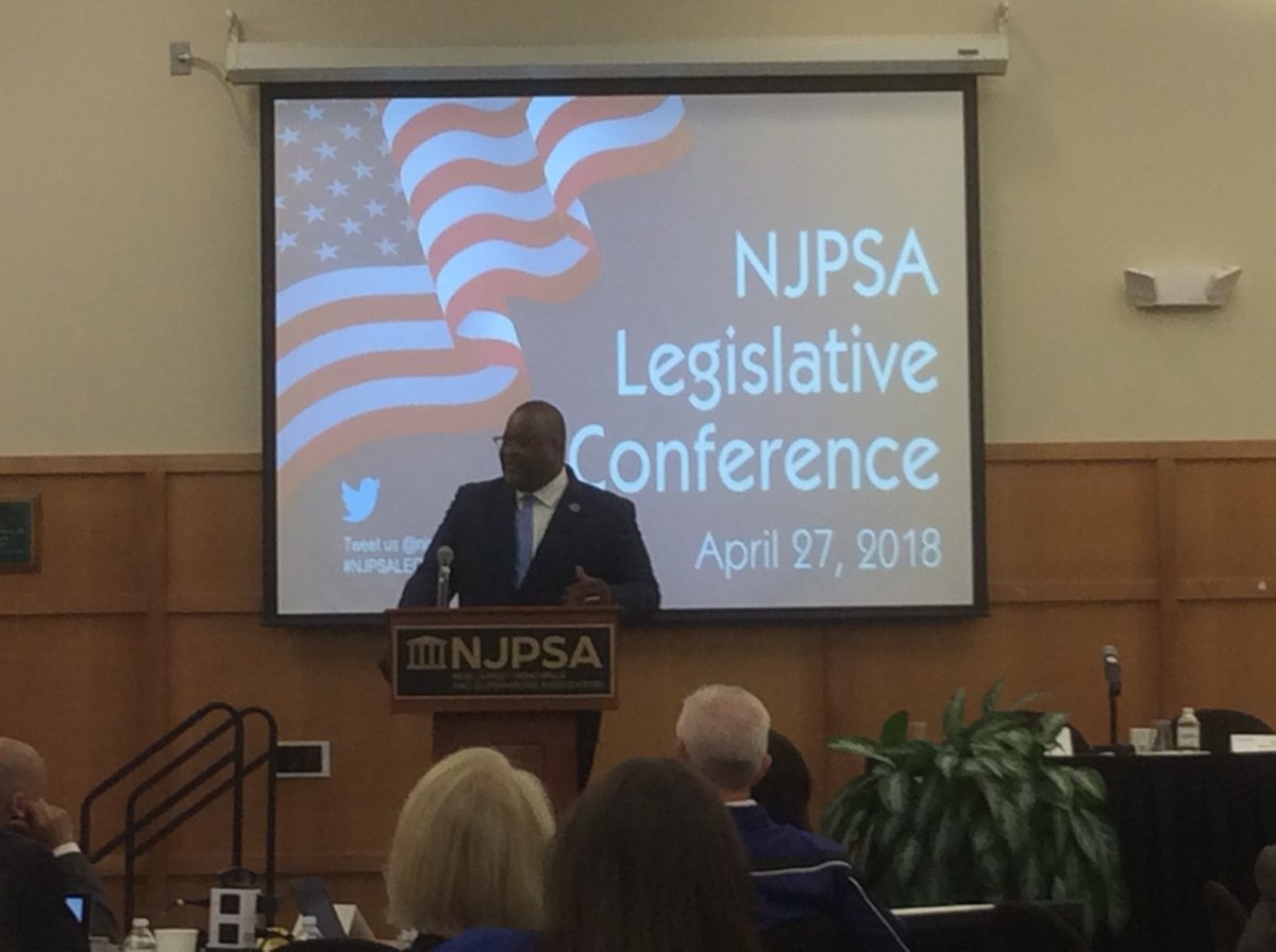 NJ Acting Commissioner of Education, Dr. Lamont Repollet addressing the audience at the NJPSA Legislative Conference.