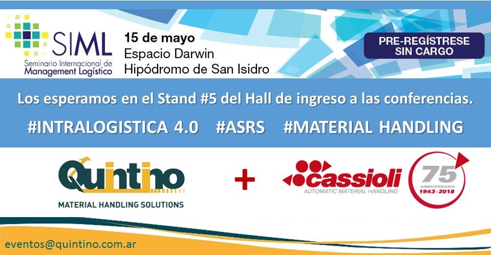 CassioliGroup's tweet image. @QuintinoMHS and @CassioliGroup will wait for you at #SIML Stand 5
#intralogistica #asrs #materialhandling