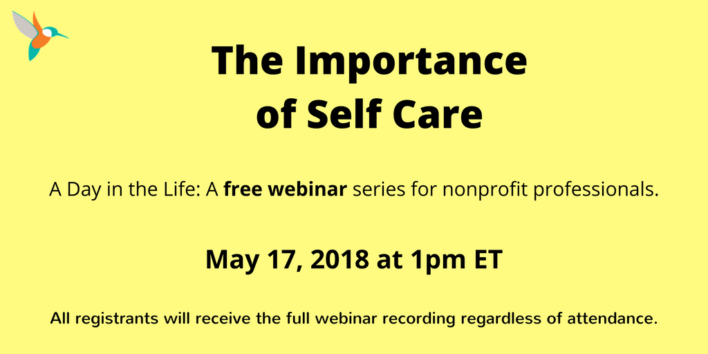CharityVillage's tweet photo. Burnout is a series risk for all #nonprofit professionals. We're kicking off a discussion about the importance of self care with a free webinar on May 17 with @bluemorpholead. Register here: https://t.co/6y9I4q4FjW https://t.co/FrnfPFlVnU