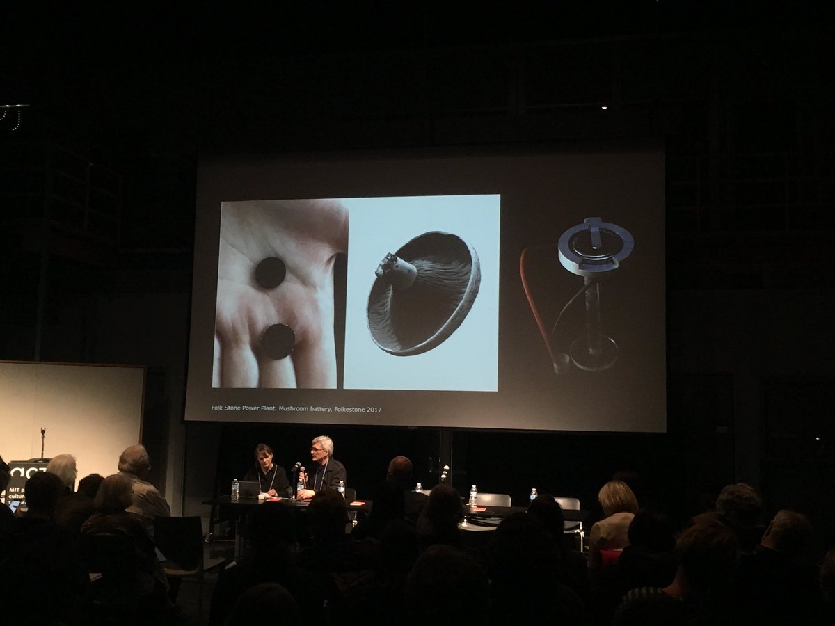 The Urbonas’ project at Folkestone 2017 explored the possibilities of carbonized mushroom-powered batteries. Stay tuned for another Future Energy Summit next year! #Zooetics
