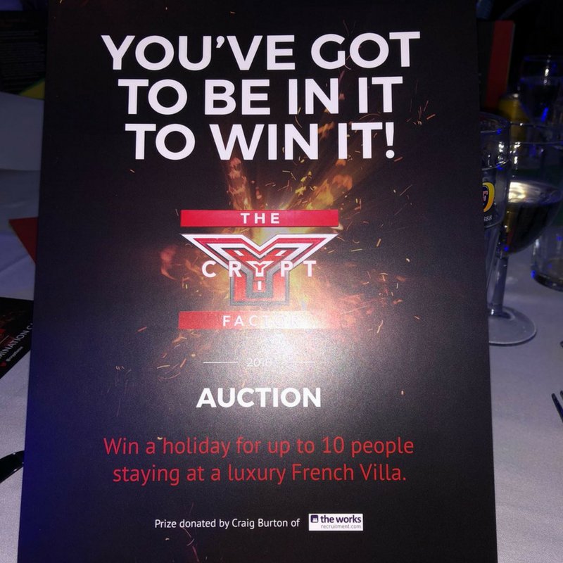 worksrec's tweet photo. Hope there's not too many sore heads this morning! What a fantastic event last night, so honoured and excited to be part of an amazing project.

@CryptLeeds @cryptfactor @LeedsCommFound @BusinessDesk_YK @TheWorksMD #giveloveleeds #cryptfactor #Leeds #FridayFeeling #charityauction https://t.co/ultgGuUoi8