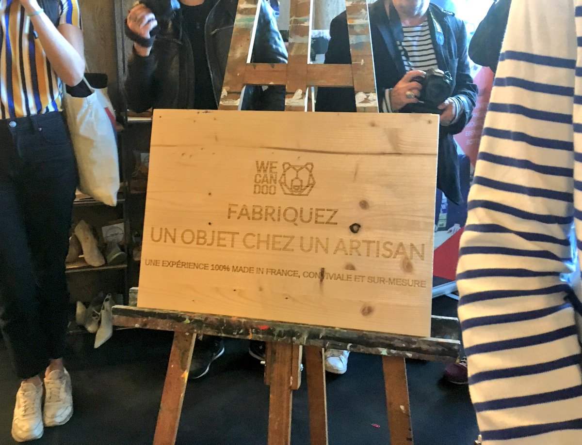 Anne_Hidalgo's tweet photo. Chez @wecandoofr on vous met en contact avec un artisan pour que vous découvriez son savoir-faire et fabriquiez vous-même un objet. Une belle idée pour faire partager l'excellence de l'#artisanat ! #innovation #foiredeparis https://t.co/dU9sl4edT3