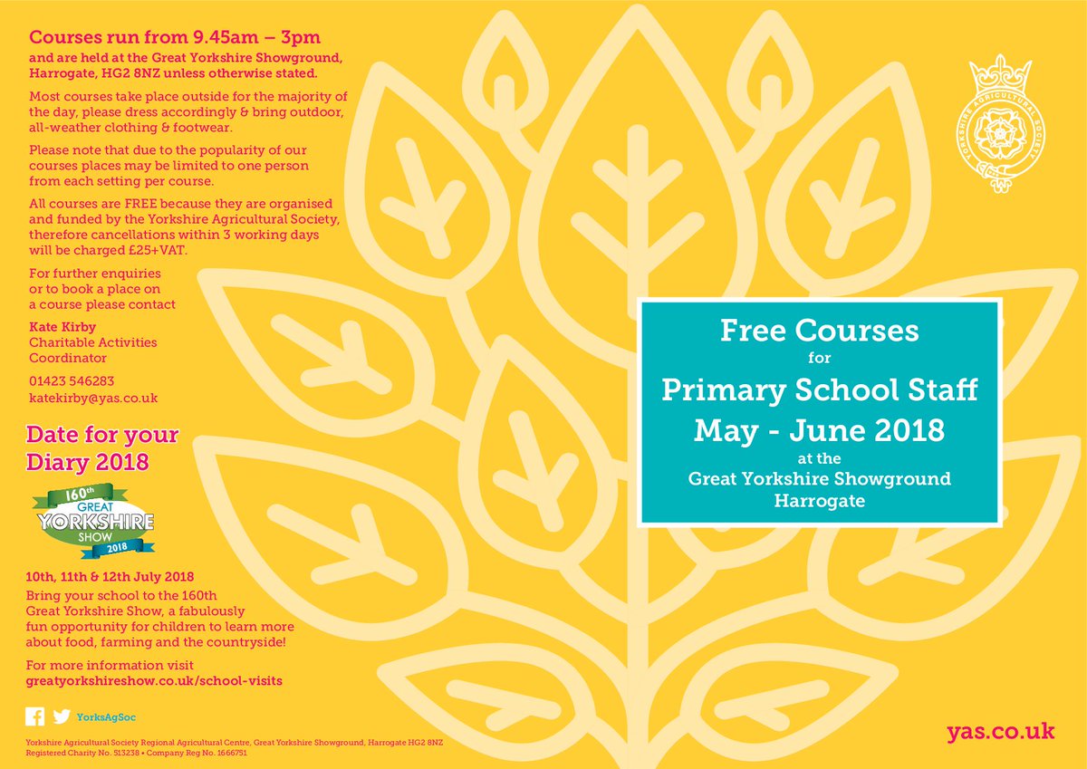 Growtoschool's tweet photo. Wow FREE outdoor learning courses for teachers. #Growtoschool will be there. To join us call Kate Kirby 01423 546283 katekirby@yas.co.uk https://t.co/frjcBQ2aDE