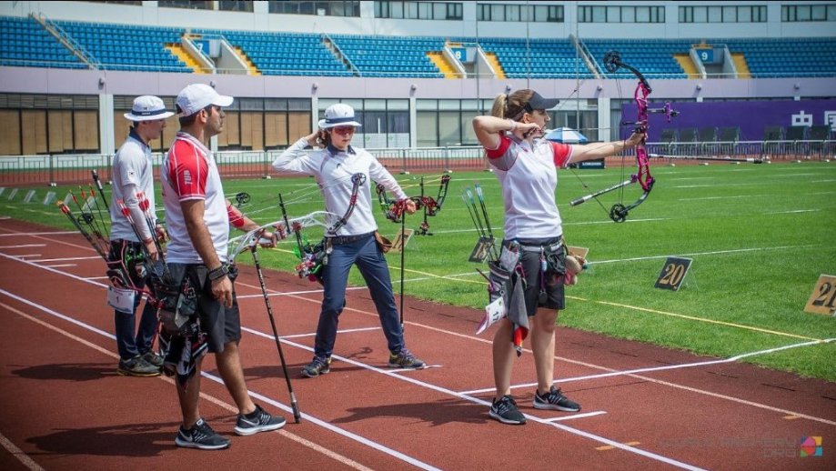 TOC_Olympic's tweet image. Best of luck to Turkey's 🇹🇷 Compound Mixed Team Yeşim Bostan &amp;amp; Demir Elmaağaçlı in their bronze medal 🥉match tomorrow at the #WCShanghai 🎯!
