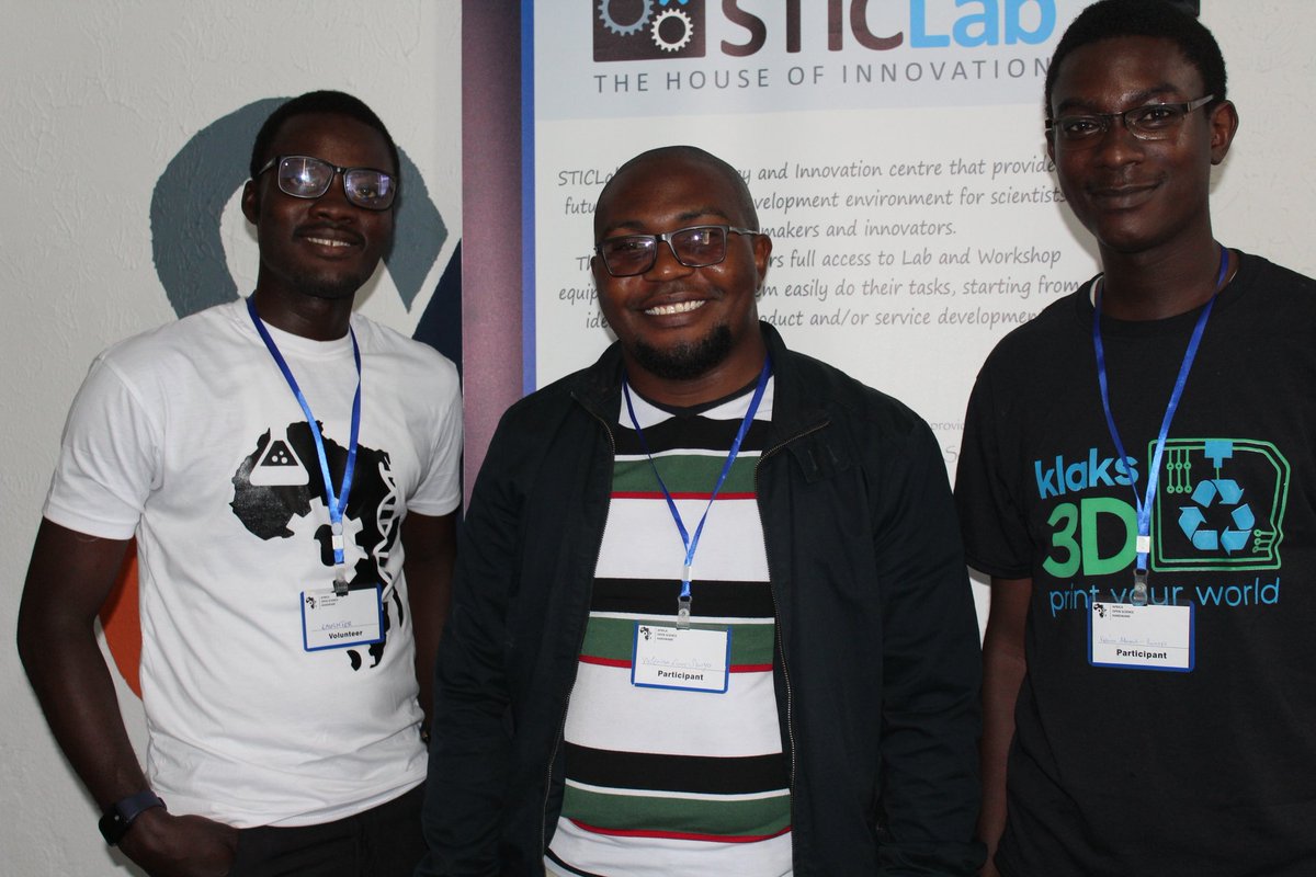 We were glad to meet Valerian Co-founder of <a href="/TheSTICLab/">STICLab Tanzania</a> during <a href="/AfricaOSH/">Africa Open Science & Hardware</a> #3dprinting #Digitalblacksmiths @techfortrade