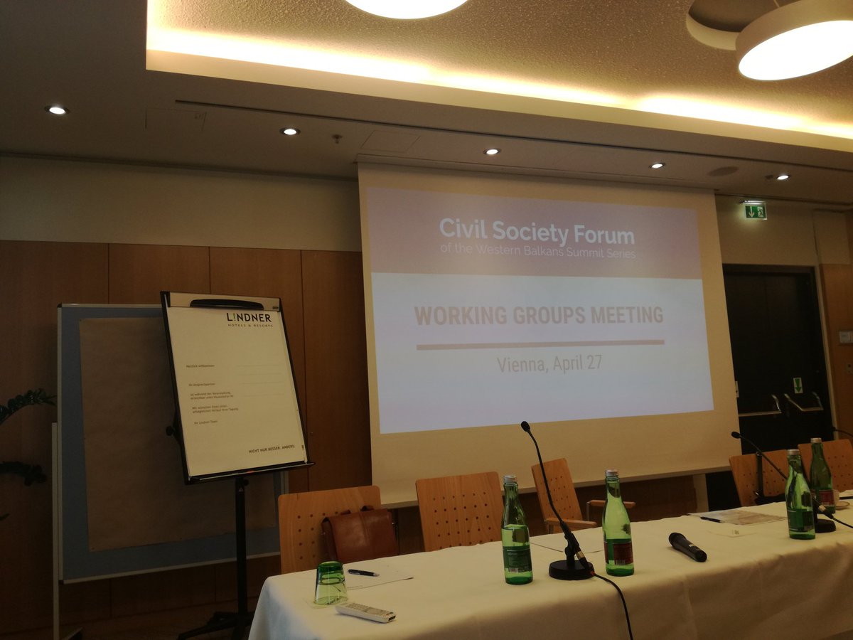 Creating and presenting recommendations for #WesternBalkansSummit in Vienna at #civilsocietyforum #csf #YoungBSF2018