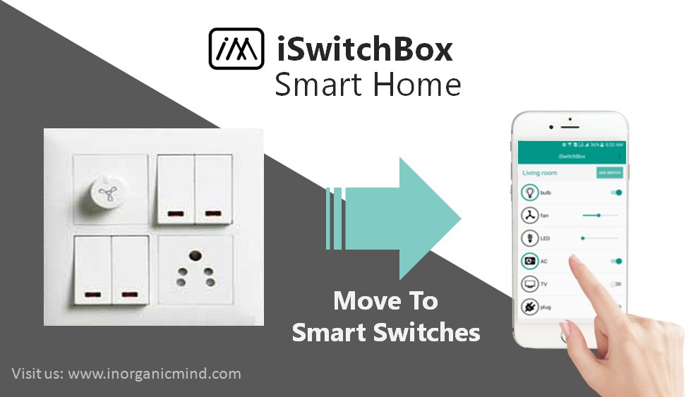 iSwitchBoxSmart's tweet photo. #iSwitchBox #SmartHome #IoT #AI #SmartHomeInIndia #HomeAutomation #Trending https://t.co/qAOwHpE2sU