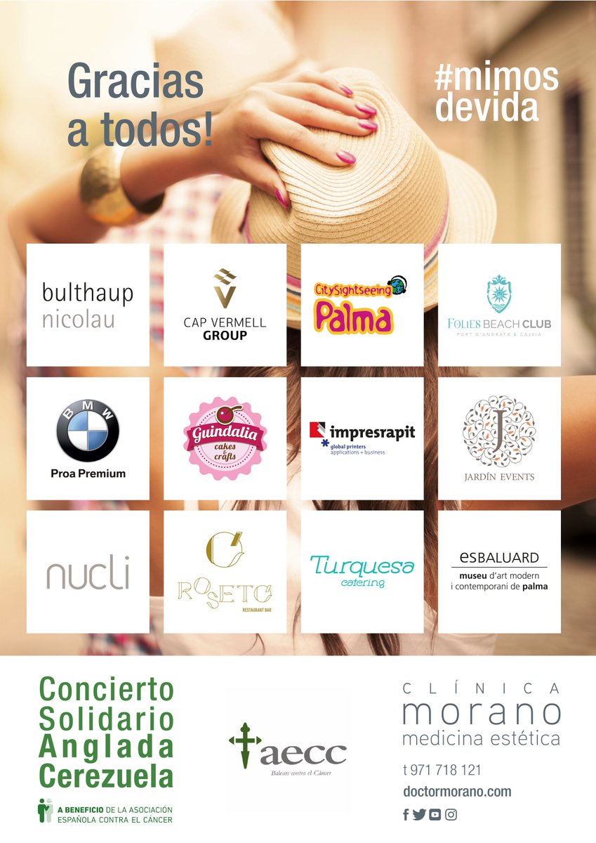 Sólo podemos decir gracias, gracias y mil veces gracias. A todos y cada uno de los que aportásteis vuestro #granitodearena de una manera u otra pues #cadagranitocuenta. Por muchos #mimosdevida!!! <a href="/Cerezuelanglada/">Anglada Cerezuela</a> @aeccbalears